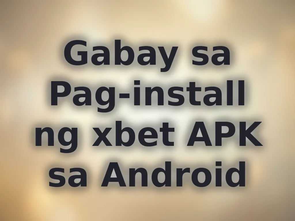 Android APK guide